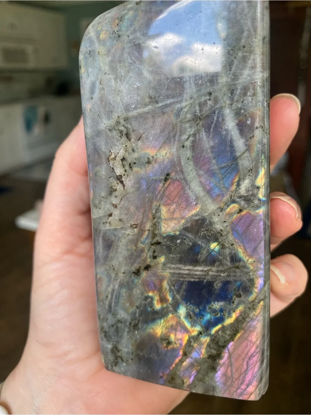 ✨ Double Flash Labradorite Freeform – 4.5 Inches ✨